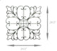 Silver Elegance Decorative Metal Scrollwork Wall Sculpture