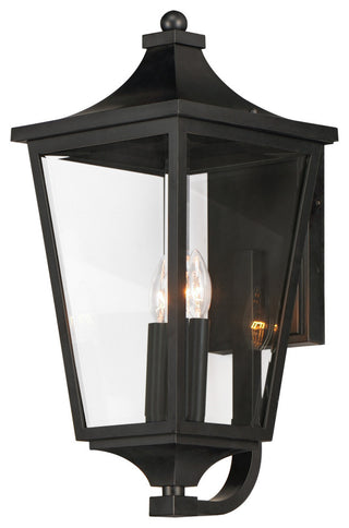Maxim 40235CL Sutton Place Vivex 2 Light 22" Tall Outdoor Wall - Black