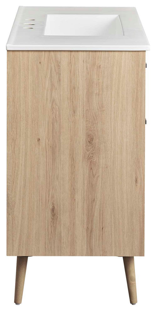 Maverick 36" Bathroom Vanity, White Oak