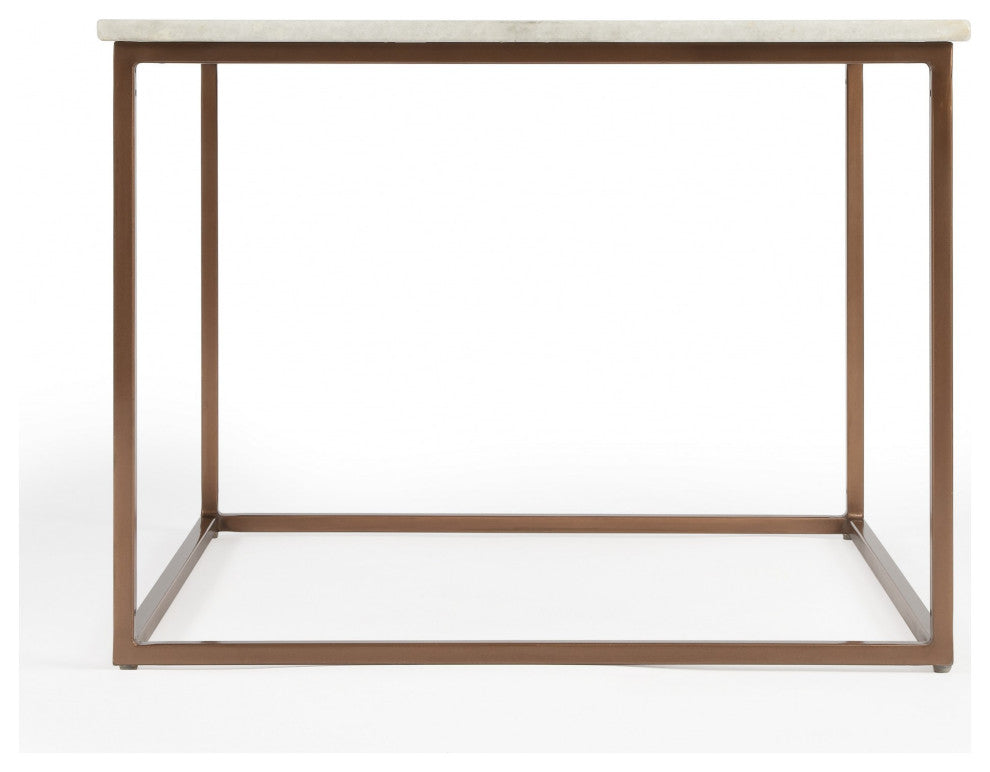 Marble And Metal Coffee Table