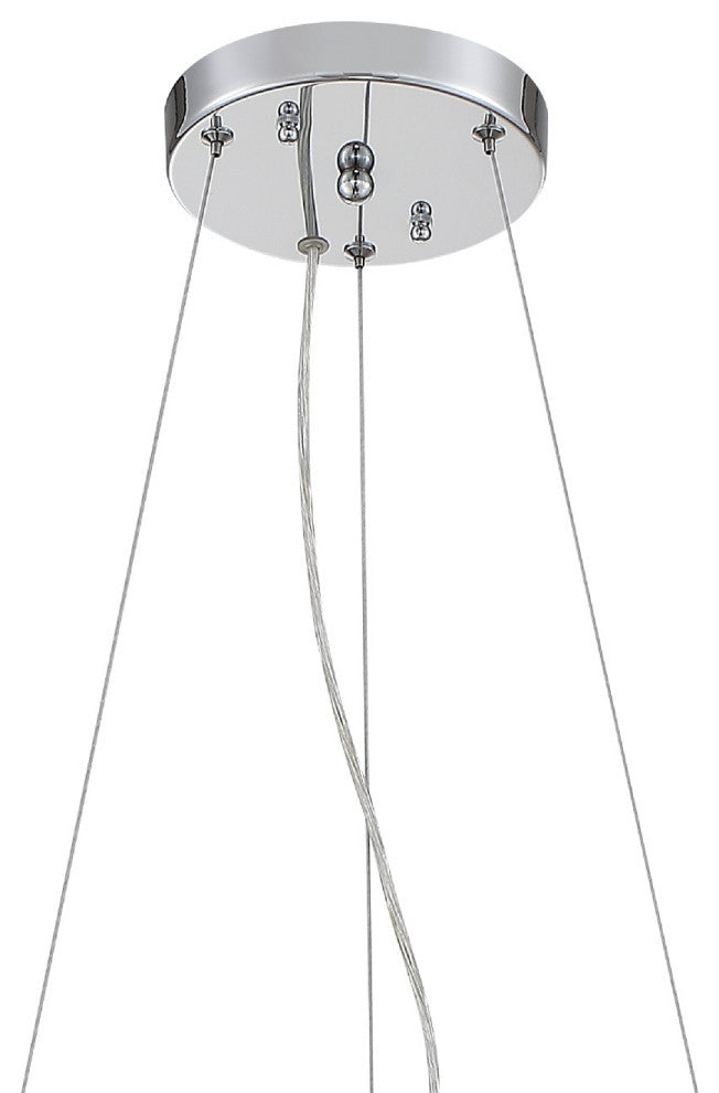 Crystorama HUD-A2216-CH, 6-Light Chandelier, Polished Chrome