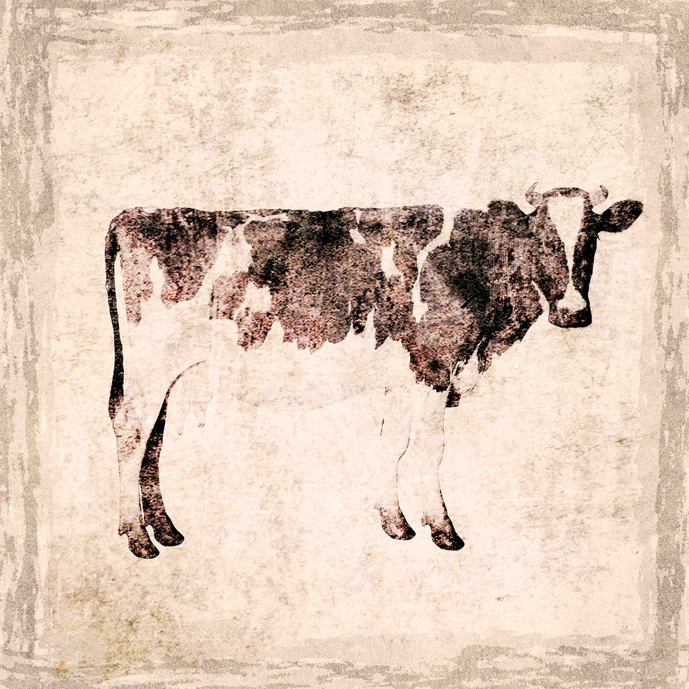 "Cow" Painting Print on Canvas by Irena Orlov