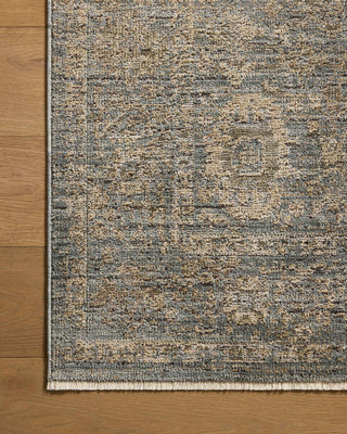 Loloi Priscilla Blue / Sand 18" x 18" Sample Rug