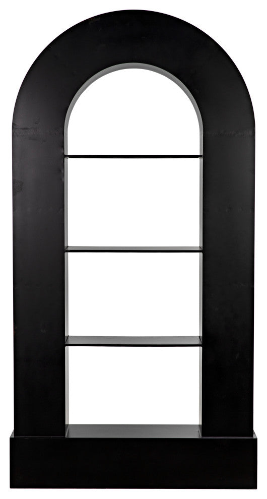 NOIR Furniture - Triumph Bookcase, Black Metal - GBCS229MTB