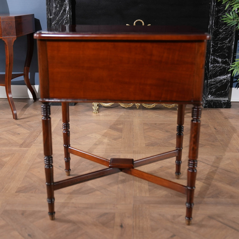 Mahogany Turned Leg Table