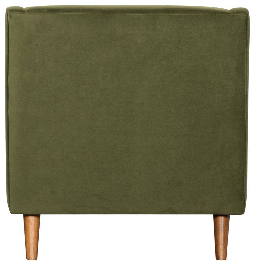 Missy Club Chair, Green Velvet