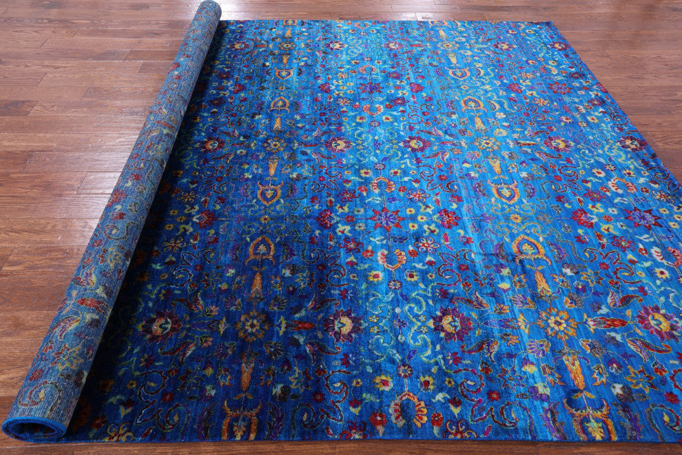 7' 11" X 10' 0" Persian Hand-Knotted Silk Rug Q5961