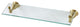 Kingston Brass BA1759 Heritage 21" Brass and Glass Bathroom Shelf - Brushed