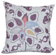 Paisley Pop, Floral Print Pillow, Purple, 16"x16"