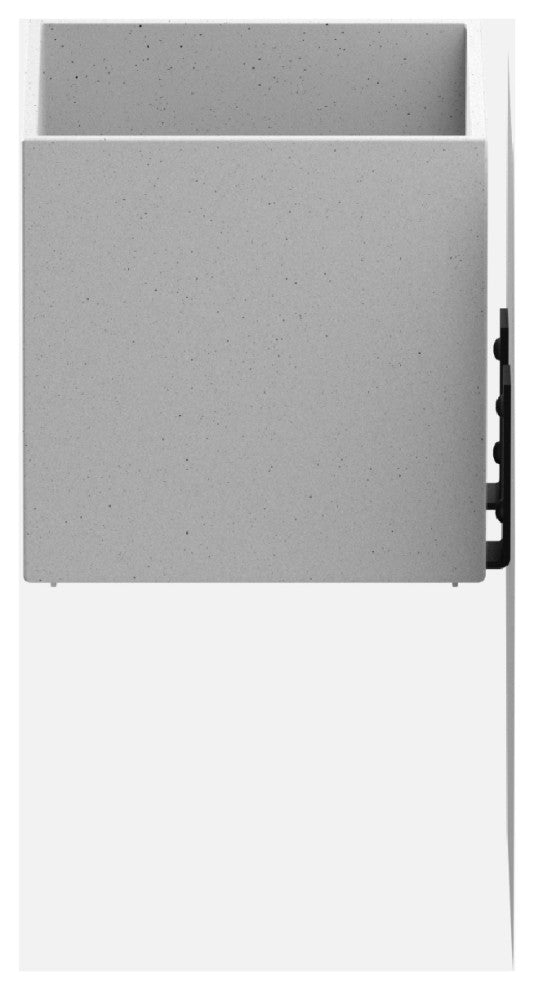 Veadek Geo Series Hanging 5" Planter, White, 5", 2 Pack