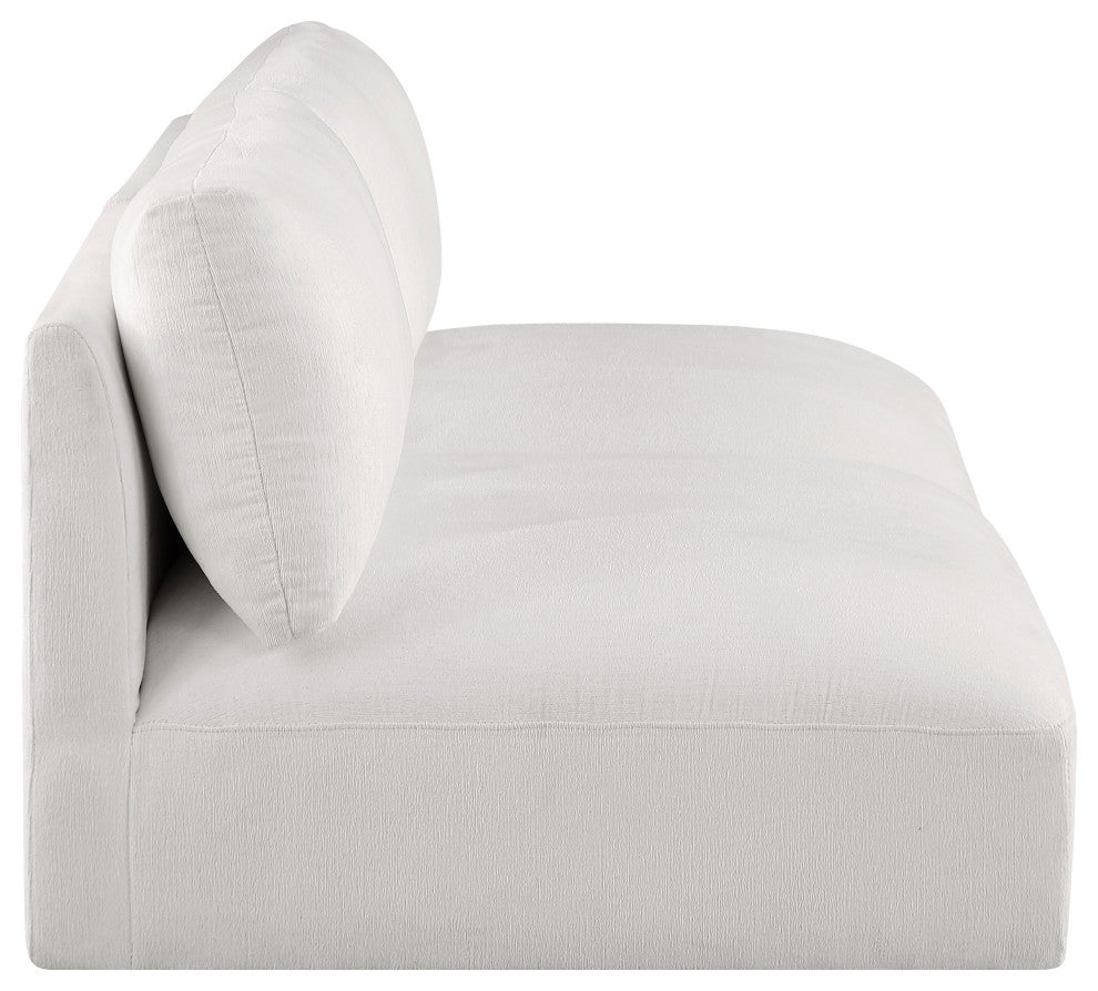 Ease Fabric Upholstered Modular Sofa, Cream
