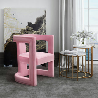TOV Furniture Ada Pink Velvet Chair