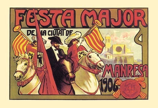 Festa Major - Gallery Wrapped Canvas Art 28" x 42"