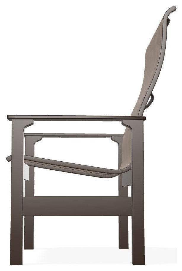 Leeward Sling Outdoor Armchair, Augustine Fennel/Kona