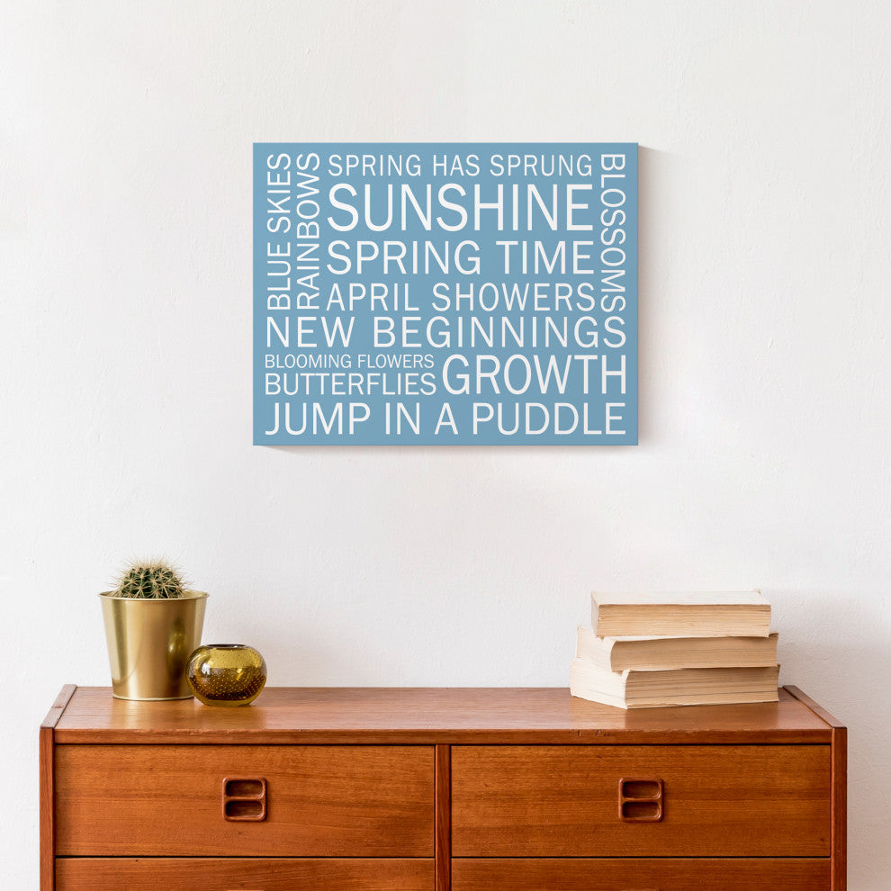 Blue Spring Sayings 14x11