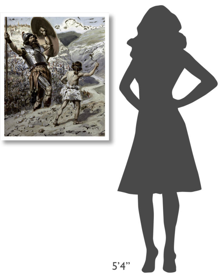 "David Slings The Stone" Digital Paper Print by James Tissot, 27"x32"