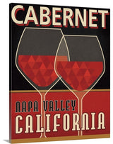 Cabernet Wrapped Canvas Art Print, 16"x20"x1.5"