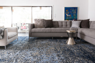 Gray Navy Viera Area Rug by Loloi, 5'3"x7'7"