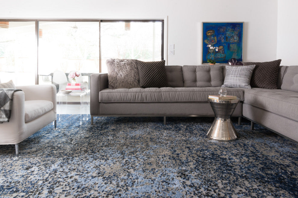 Gray Navy Viera Area Rug by Loloi, 5'3"x7'7"