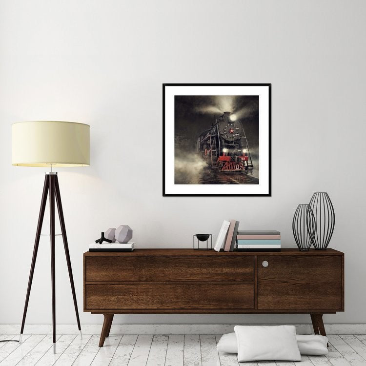 "Beyond Express" Framed Digital Print by Dmitry Laudin, 36x38"