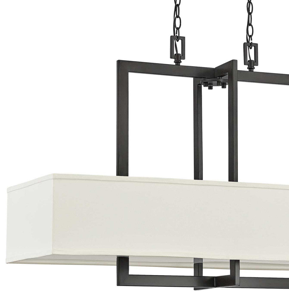 Hinkley Hampton Medium Four Light Linear, Buckeye Bronze