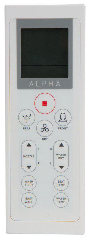 Alpha JX Electronic Bidet Toilet Seat, White, Elongated