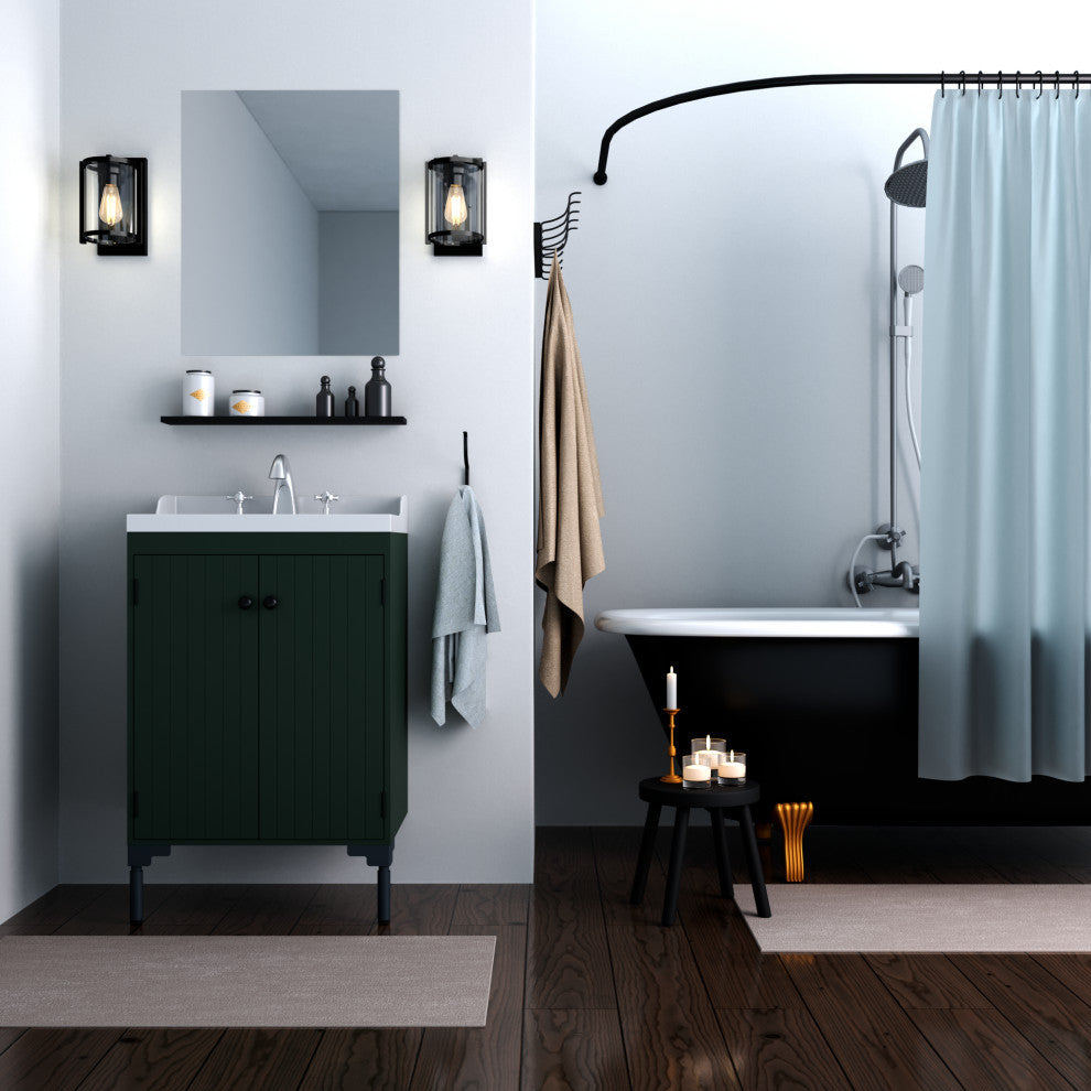 Hunter Astwood Matte Black 1-Light Sconce Wall Light Fixture