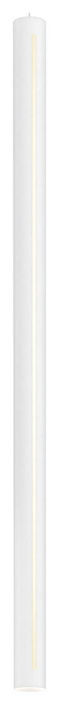 Scepter 48" Cylindrical LED Pendant, White