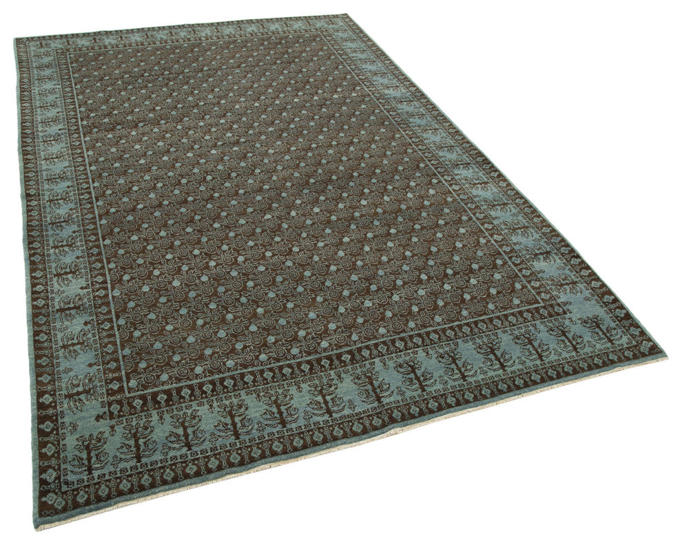 Rug N Carpet - Handmade Oriental 5' 11" x 8' 11" Wool Oushak Area Rug