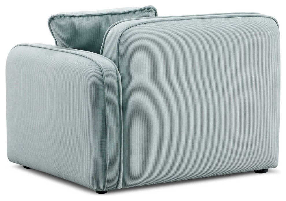 Travie Right Arm Facing Corner Chair, Light Green
