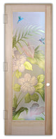 Interior Prehung Door or Interior Slab Door - Hibiscus Anthurium - Douglas...