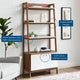Bixby 33" Bookshelf, Walnut White