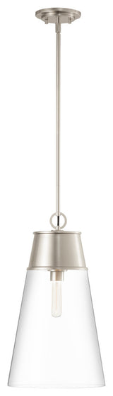 Z-LITE 2300P12-BN 1 Light Pendant, Brushed Nickel