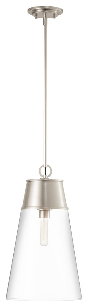 Z-LITE 2300P12-BN 1 Light Pendant, Brushed Nickel