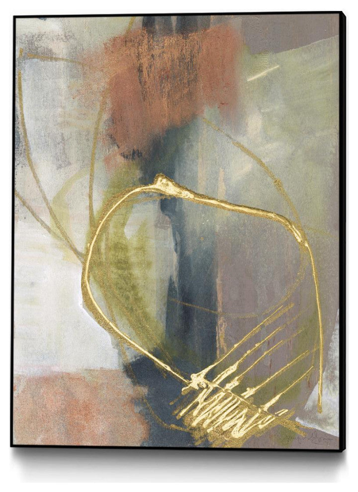"Burnished Loops I" Framed Canvas by Giant Art 24"x32"