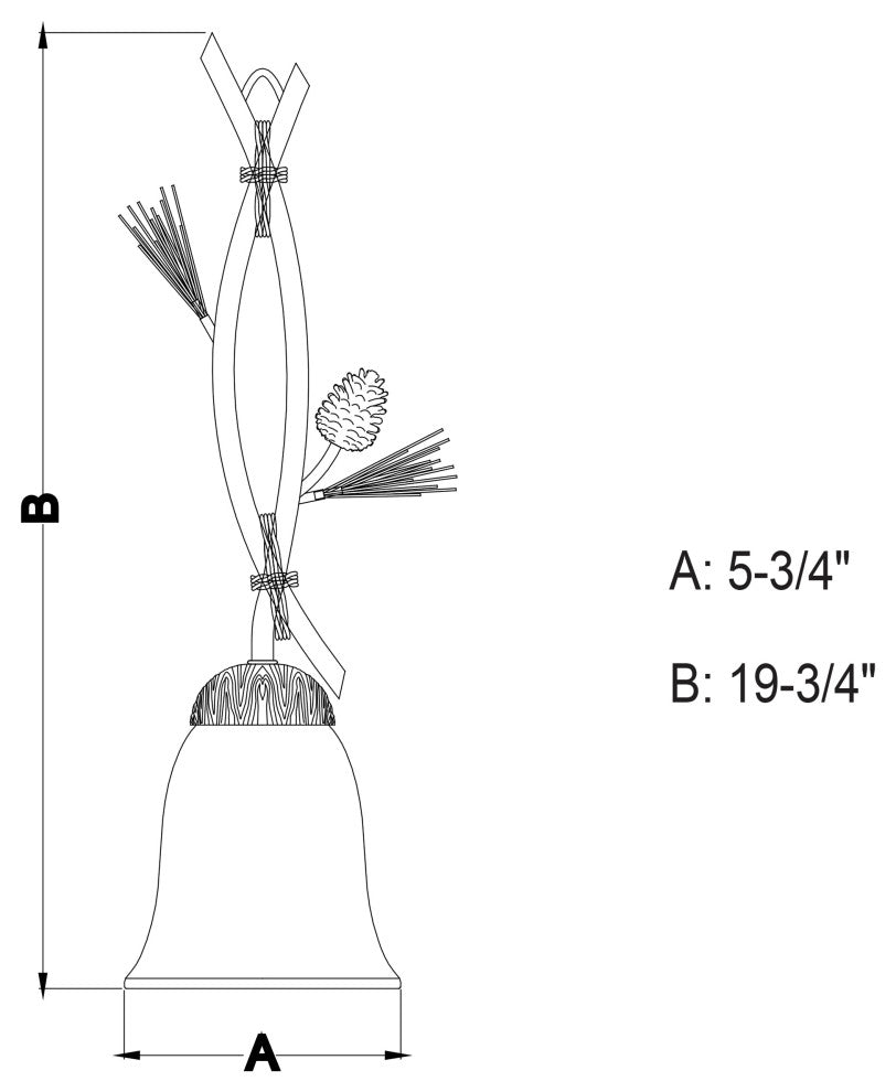 Sierra 5.75" Mini Pendant Black Walnut