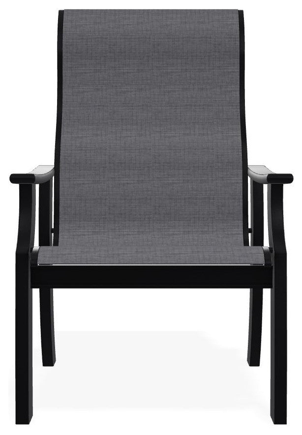 St. Catherine Sling Outdoor Armchair, Augustine Pewter/Black