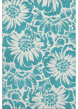 Premium Machine Washable Mayfield AMF551 Teal 9' x 12' Rug