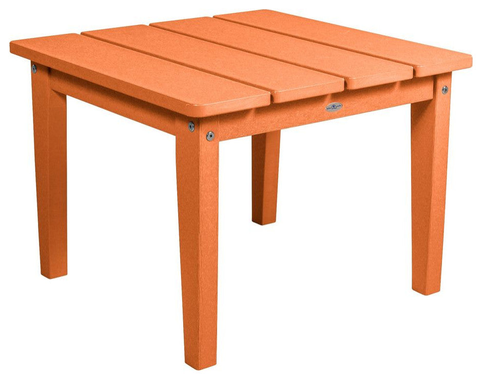 Adirondack Large Side Table, Citrus Orange