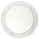 Rose 40" Round Marble Dining Table, Black Base