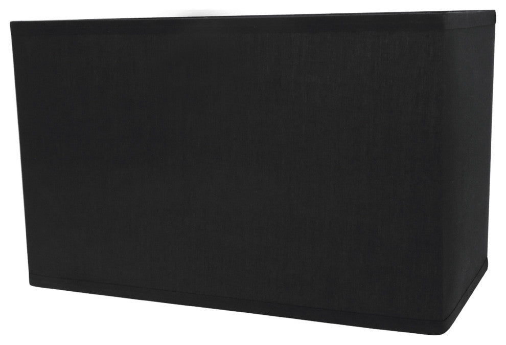 Aspen Creative 36001 Rectangle Hardback Shape Spider Lamp Shade in Black