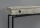 Accent Table, Narrow, Sofa, Storage Drawer, Metal, Laminate, Grey, Black