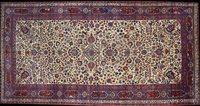 Antique Persian Mashhad Rug