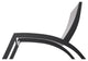 Dune Sling Stackable Outdoor Hydro-Lounge Chaise, Fossil/Black