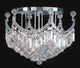 Artistry Lighting Corona Collection Flush Mount Crystal Chandelier 20x13, Chrome