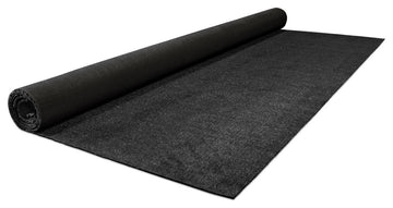 Outdoor Artificial Turf with Marine Backing ï¿½ Jet Black 6 Feet  X 30 Feet