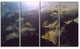 Mountain Above the Clouds View, Landscape Canvas Art Print, 48"x28", 4 Panels