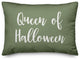 Queen Of Halloween Lumbar Pillow, Green, 14"x20"