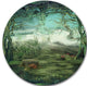 Green Forest Glade, Landscape Art Round Wall Art, 23"