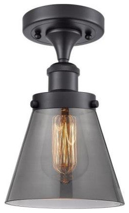 INNOVATIONS LIGHTING 916-1C-BK-G63 Small Cone 1 Light Semi-Flush Mount